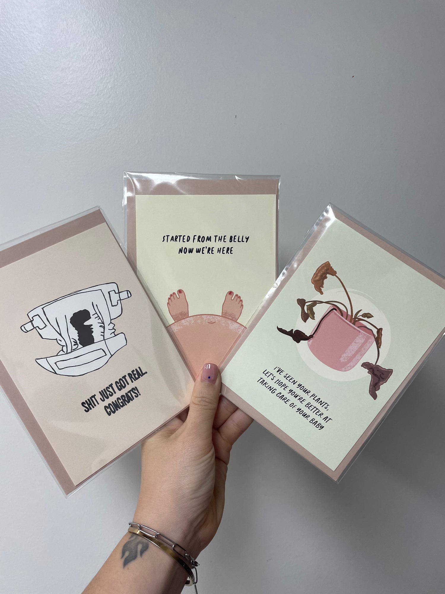 Wenskaart ~ Voor de baby's